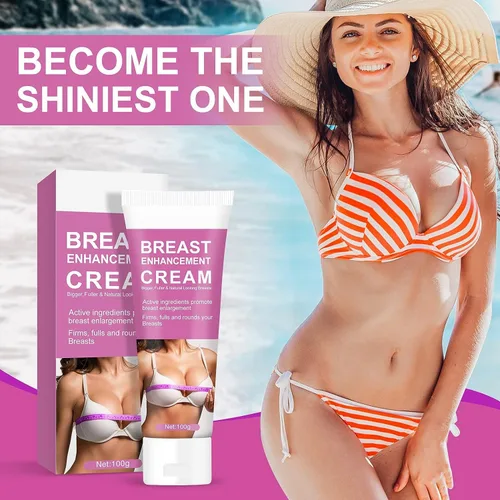 Vista 2 de Senhorita Crema para realzar los senos, crema natural de agrandamiento de senos de crecimiento rápido, crema reafirmante y levantadora, nutritiva