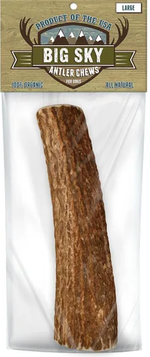 Vista 4 de Big Sky Antler Chew Split, pequeño 1ct