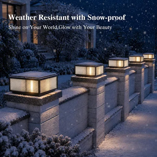 Vista 4 de Lámpara de porche al aire libre, luz grande de pilar de columna de puerta negra de 19.68 pulgadas Modern Black Waterproof Pedestal Bollard