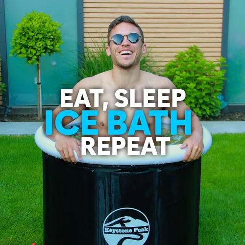 Vista 8 de Bañera fría – Bañera de hielo portátil para atletas y adultos – Bañera inflable para terapia de agua fría, recuperación deportiva y bienestar – Uso