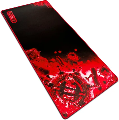 Vista 10 de ENHANCE Pathogen - Alfombrilla de mouse para juegos extra grande (31.5 x 13.75 pulgadas), alfombrilla de mouse extendida con costuras