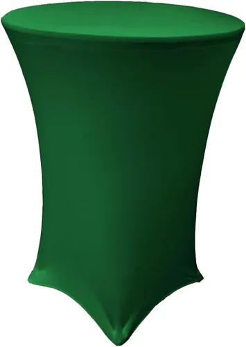 Vista 3 de LA Linen Mantel elástico ajustable de elastano para cóctel, 36 pulgadas, color negro