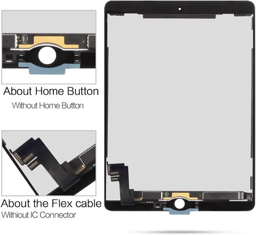 Vista 4 de A-MIND Reemplazo de pantalla para iPad Air 2 2014 9.7 pulgadas 2ª generación A1566 A1567 pantalla LCD táctil digitalizador, panel frontal de tableta