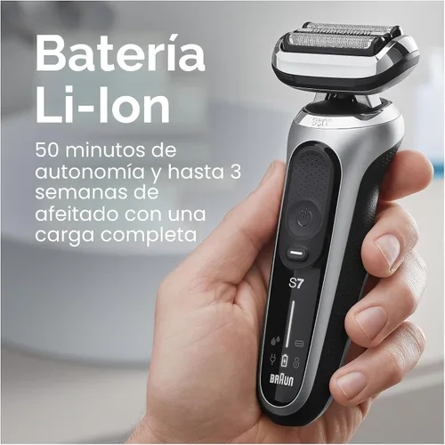 Vista 5 de Braun Series 7 7032cs - Maquinilla de afeitar eléctrica flexible para hombres, para uso húmedo y seco, afeitadora eléctrica, recargable, afeitadora