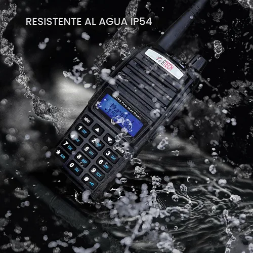 Vista 2 de BTECH Radio bidireccional MURS-V2 de 200 canales totalmente personalizables. Carga USB-C, IP54 resistente a la intemperie, escaneo de doble banda