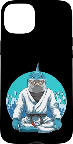 Vista 9 de Funda para iPhone 16 Jiu Jitsu Shark