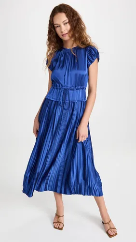 Vista 2 de Rebecca Taylor Vestido de manga plisada para mujer
