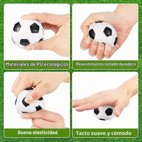 Vista 2 de Vinsot - Paquete de 48 pelotas de fútbol a granel de espuma pequeña de 2.5 pulgadas