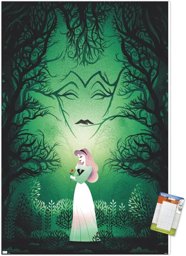Vista 12 de Trends International Disney Princess - Póster de pared de La Bella Durmiente - Good vs Evil de 14.725 x 22.375 pulgadas, versión enmarcada de madera