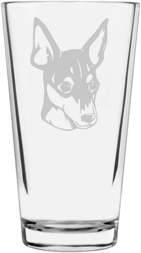 Vista 351 de Podenco Canario - Vaso de pinta de 16 onzas con temática de perro personalizado