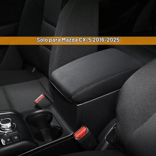 Vista 2 de Compatible con accesorios Mazda CX-5 2025 2024 2023 2022 2021 2020 2019 2018 2017 - Cubierta de consola central de coche, cubierta de reposabrazos