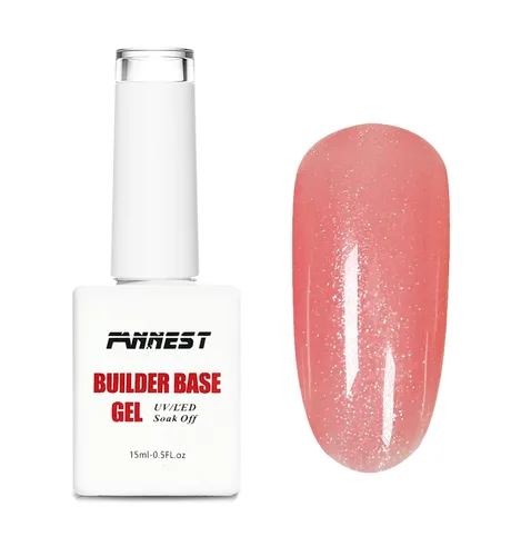 Vista 23 de Kit de Gel Constructor Gel Base de Goma Esmalte de Uñas, 15ml*2pcs (0.51 fl oz x 2 piezas) Para Engrosamiento de Uñas, Extensión de Fortalecimiento