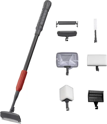 Vista 8 de UPETTOOLS Raspador de algas para acuarios, limpiador de vidrio de acero
