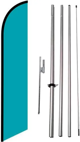 Vista 11 de Kit de bandera de plumas de color sólido con espiga