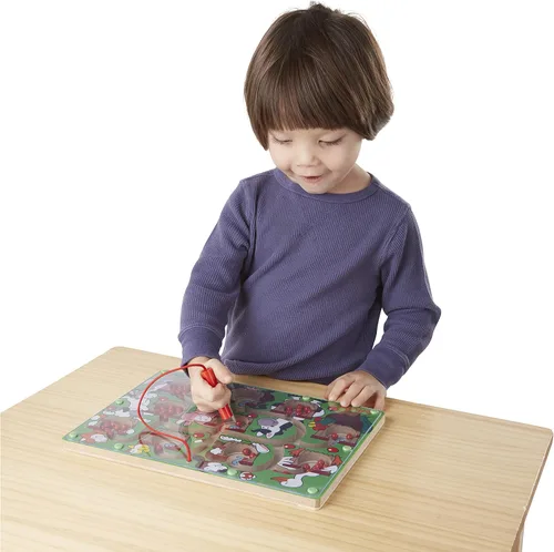 Vista 3 de Laberinto con varita magnética Melissa & Doug. Actividad con rompecabezas de madera