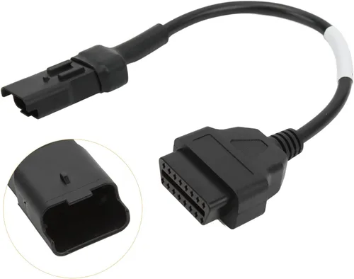 Vista 4 de 4 Pin Motorcycle Diagnostic Connector Cable, Professional OBD Adapter for Ducati - ABS, Stable Performance, Easy Installation for Motorcycle Repair