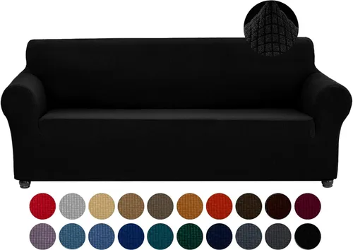 Vista 30 de Joccun Funda Elástica para Silla Sofá, Funda de Sofá de 1 Pieza Tela Jacquard de Spandex con Parte Inferior Elástica, Protector de Muebles Lavable