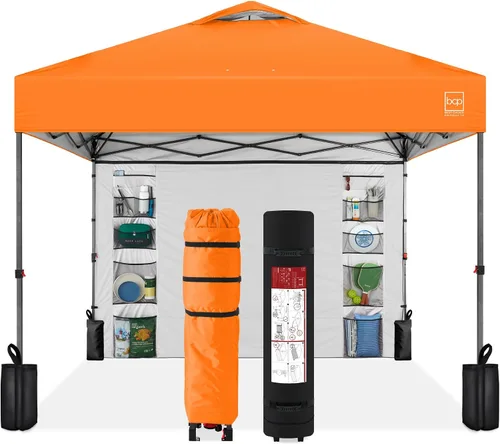Vista 52 de Best Choice Products Carpa Toldo Desplegable de 10x10 pies para Instalación de 1 Persona, Refugio Portátil Instantáneo con Botón de 1 Toque
