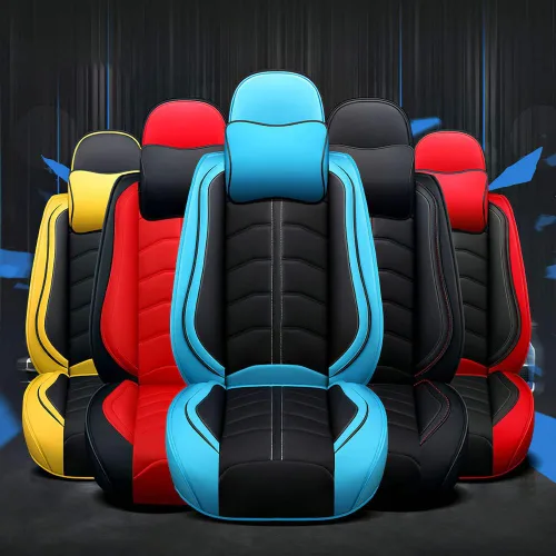 Vista 2 de Funda de asiento de automóvil para Mini Cooper 2002-2012, duradera, resistente al desgaste, impermeable, transpirable, sin olor, accesorios para Rojo