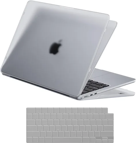 Vista 6 de Soonjet Funda para MacBook Air de 13 pulgadas M5 M4 M3 M2 2026 2025-2022 Protección contra caídas Funda protectora transparente para laptop