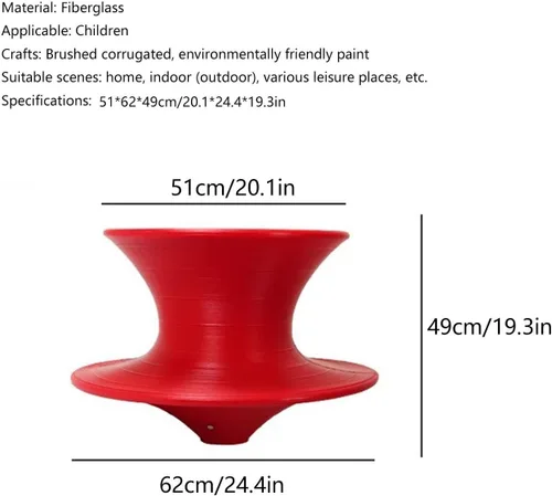 Vista 2 de Silla giratoria giratoria 360, moderna silla giratoria de fibra de vidrio negra para interiores y exteriores, perfecta para entrenamiento sensorial