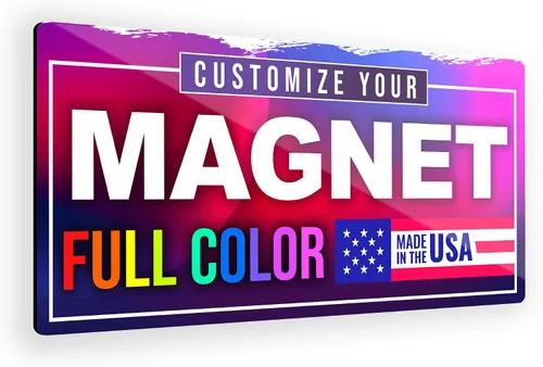Vista 2 de Letreros magnéticos personalizados de 12 x 24 pulgadas a todo color para negocios y publicidad, imanes de vinilo personalizados de 30 mil
