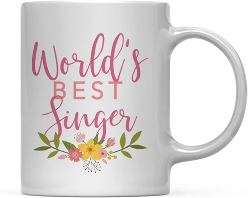 Vista 36 de Andaz Press Taza de café de 11 oz, regalo de broma de la mejor abbuela del mundo, diseño floral, paquete de 1
