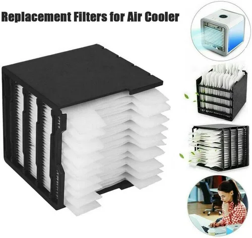 Vista 5 de Mini reemplazo del filtro del refrigerador de aire, filtros de reemplazo de aire para el enfriador Arctics, papel de filtro de repuesto duradero