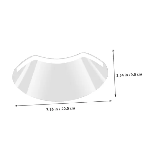 Vista 2 de 50 protectores de ojos para corte de pelo, visera transparente para maquillaje, ducha, salón, ajuste cómodo, protector de ojos para corte de cabello