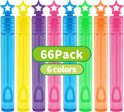Vista 12 de 36 piezas de varitas mini para burbujas, surtido de juguetes para fiestas de cumpleaños, Halloween, bolsas de regalos, premios de carnaval, bodas