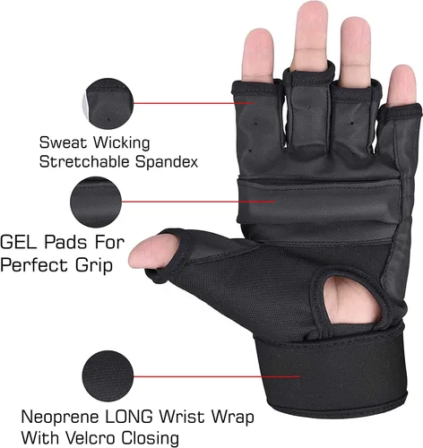 Vista 3 de SAWANS Punch Bag Boxing Gloves Karate Mitts MMA Body Combat Taekwondo Training Martial Art Fighting Grappling Muay Thai