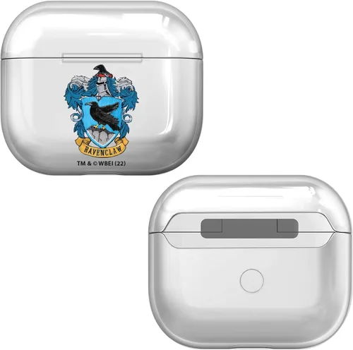 Vista 9 de Head Case Designs Harry Potter Gryffindor Crests and Shields - Funda de cristal duro transparente compatible con Apple AirPods 3 3ª