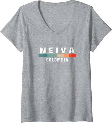 Vista 4 de Camiseta Neiva Colombia City Trip con cuello en V