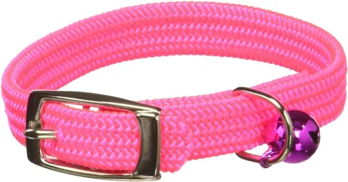 Vista 23 de Kool Kat Collar de seguridad elástico para gatos con campana, negro, 8 pulgadas