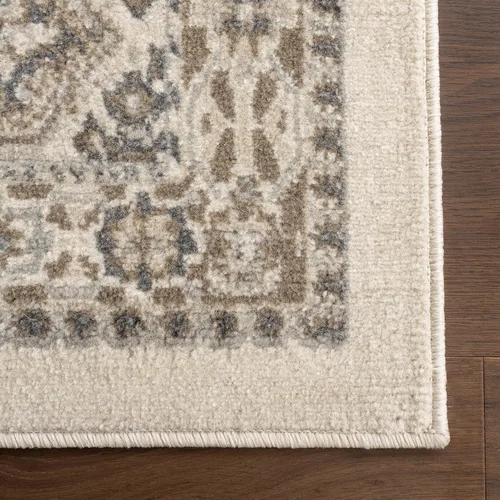 Vista 8 de nuLOOM Alfombra de Área Becca Tradicional con Diseño de Azulejos 2x3, Beige, Diseño Transicional Desvanecido, Resistente a las Manchas, Para
