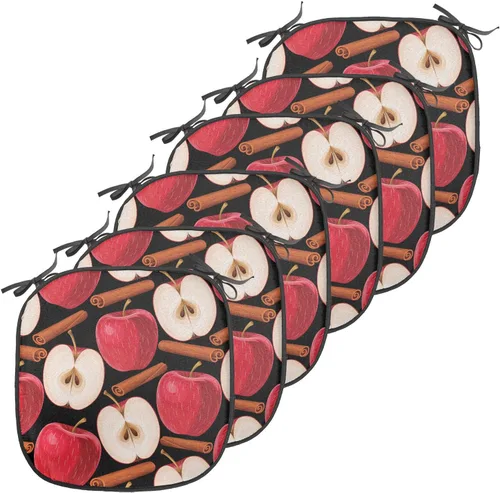 Vista 129 de Ambesonne Flamingo - Cojín de asiento para silla, diseño de fantasía exótica con elementos de vida silvestre hawaiana en colores pastel, acolchado