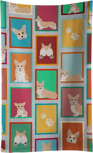 Vista 26 de Caroline's Treasures MLM1160KTWL - Lots of Red Siberian Husky - Toalla de cocina para invitados, toalla de baño decorativa para cara, té, paño