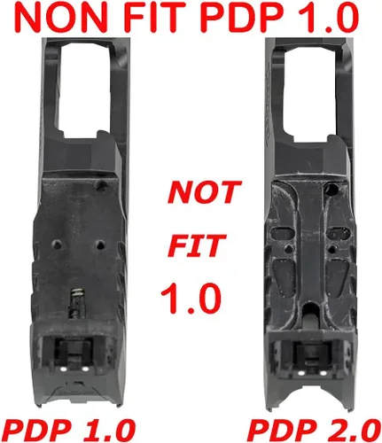 Vista 2 de Placa adaptadora óptica compatible con Walther PDP 2.0 y Holosun 407C/507C/508T Trijicon RMR/SRO—WA-PDP2.0-02