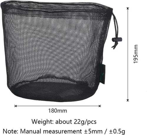 Vista 2 de Bolsa de malla de nylon 5pcs bolsa de viaje bolsa de equipo deportivo BVP01, Negro BVP04, L, Viajar