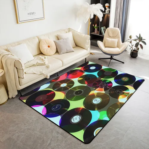 Vista 29 de jejeloiu Cute Mushroom Decor Rugs for Living Room Bedroom for Kids Boys Girls Area Rug 3x5 Botanical Plants Decorative Carpet Cartoon Mushrooms