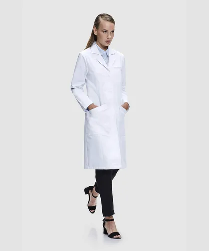 Vista 4 de Dr. James Premium Lab Coat for Women, Multiple Pockets, Classic Fit, Concealed Snap Closing, 37" Length