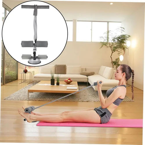 Vista 6 de BESPORTBLE Dispositivo de asistencia para sentarse en la taza portátil, entrenador de rizos abdominales, equipo de fitness en casa para sentadillas