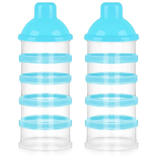 Vista 14 de Accmor dosificadores de leche en polvo para bebés, antiderrames, inteligentes, apilables, contenedor de almacenamiento para viaje, sin bisfenol A, 5