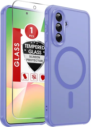 Vista 381 de LeYi Funda para teléfono Samsung-S23: protector de pantalla e imán MagSafe Púrpura