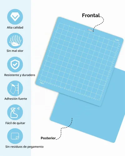 Vista 4 de Gwybkq Tapete de corte, compatible con Cricut Maker 3/Maker/Explore 3/Air 2/Air/One, paquete de 12 alfombrillas adhesivas de corte de luz de 12 x 12