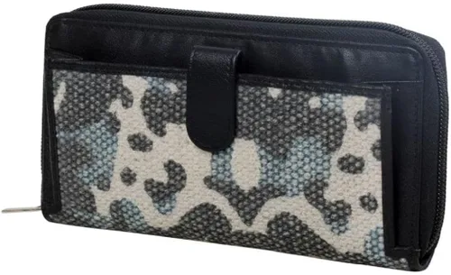 Vista 2 de Myra Bag Cartera Foliaged Azul S-3005, Negro