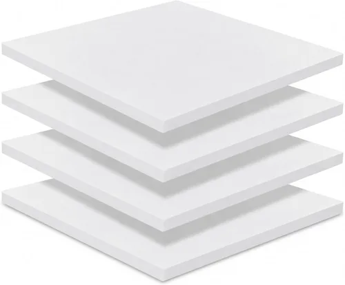 Vista 24 de Frienda Paquete de 4 cojines de espuma de alta densidad de 2 x 18 x 18 Blanco