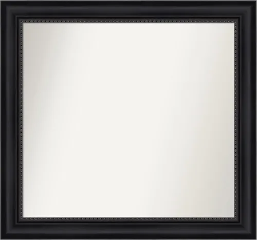 Vista 421 de Amanti Art Espejo personalizado, espejo de baño negro Astor, espejo de pared o espejo de tocador de baño sobre el fregadero (25 x 25 pulgadas)
