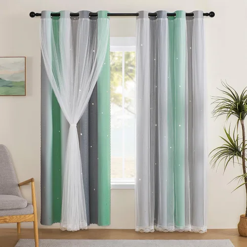 Vista 62 de XiDi - Cortinas para decoración de dormitorio Beige34/54/1