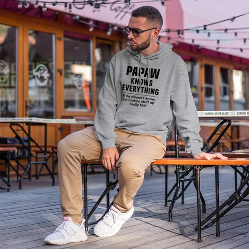 Vista 3 de Sudadera divertida con capucha para regalar a pata de pata, sudadera para hombre con pata de pata, novedad para abuelo
